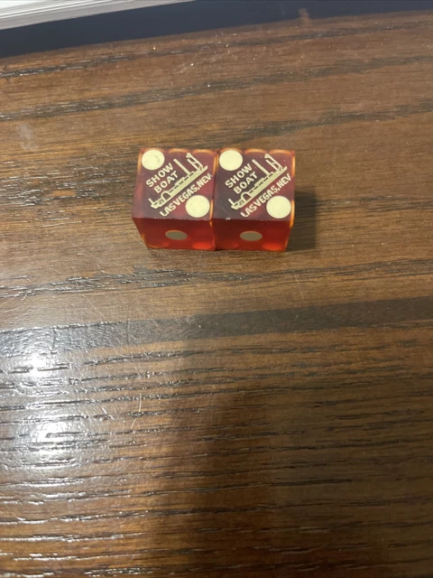 Showboat Casino Dice Las Vegas L3063 1960’s