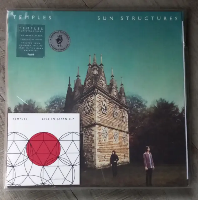 Temples, Double LP Sun Structures   Orange Vinyl with CD Live In Japan
