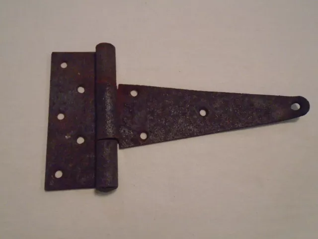 Antique Vintage Iron Metal Large Hinge Barn Door Gate Rustic Strap 10 1/4" long