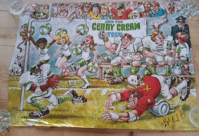 Genesse Cream Ale Vintage Football Poster