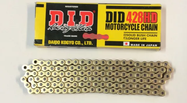 DID Gold Heavy Duty Chain And JT Sprocket Upgrade Kit Yamaha YZF-R125 MT-125 3