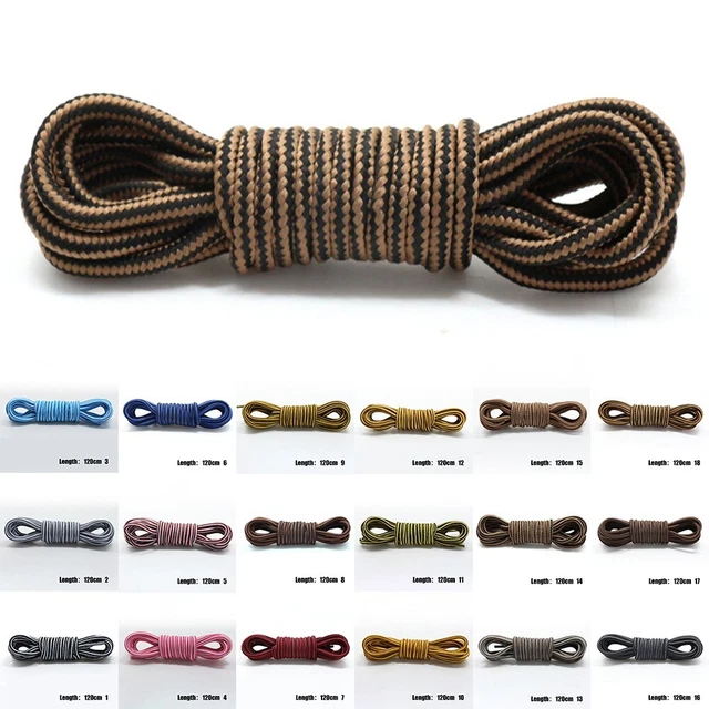 Lacets Ronds 100% Coton Kilter - 4 Mm D'épaisseur, Longueurs De 60 à 150 Cm, Pour Chaussures, Bottes, Baskets - 8