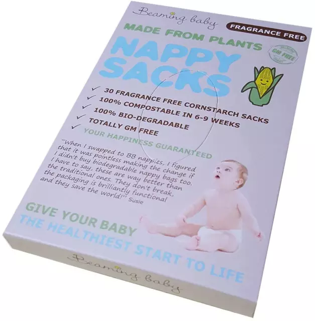 Strahlend Baby Biologisch Abbaubare Maisstärke Duft Gratis 30 Nappy Sacks