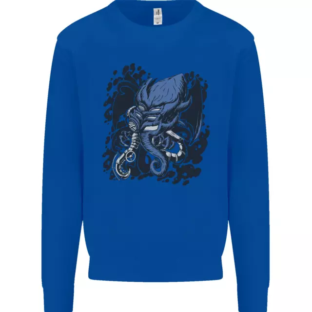 Felpa Cyberpunk Cthulhu Kraken Octopus da uomo maglione 9