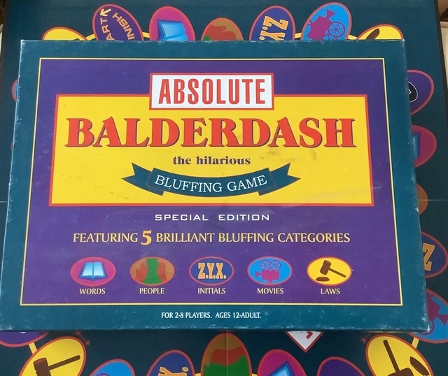 ABSOLUTE BALDERDASH SPECIAL Edition 1999 Game Drumond Park Complete £9. ...