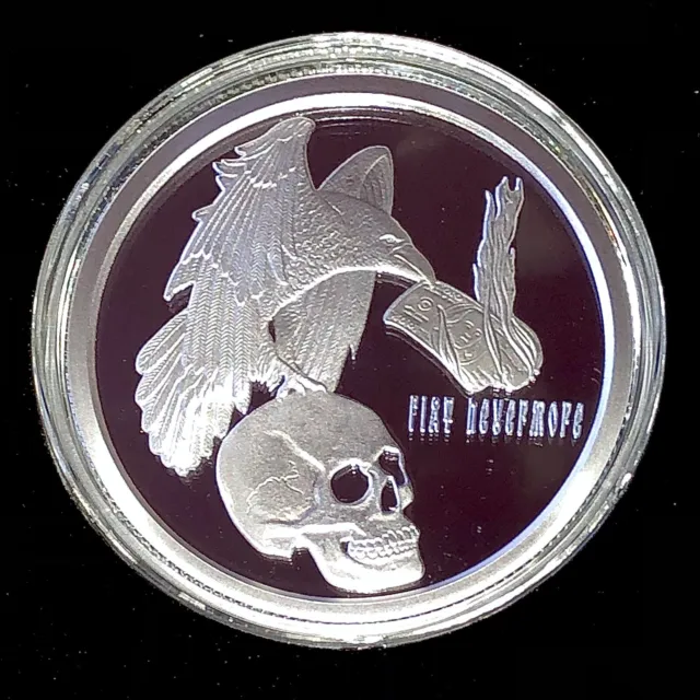 2021 5oz Fiat Nevermore Proof Silver Shield Death Of The Dollar Series-#30