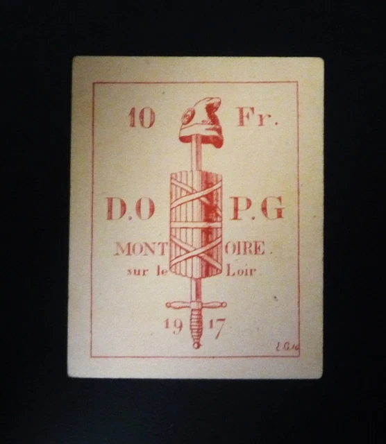 BILLET DE NECESSITE - CAMP DE PRISONNIERS 10 francs MONTOIRE