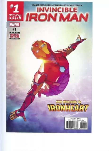 Invincible Iron Man 1  -   2017 Riri Williams Ironheart Series  - Marvel Comics