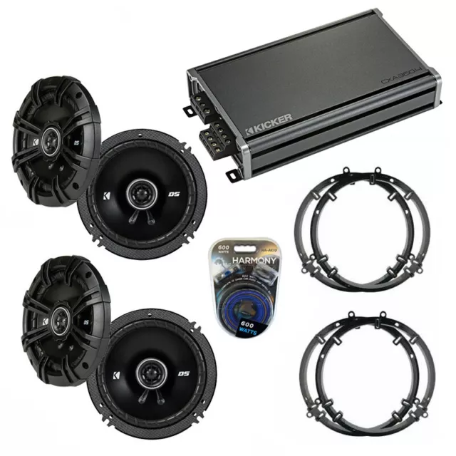 Fits Volkswagen Passat 98-05 Speaker Replacement Kicker (2) DSC65 & CXA360.4 Amp