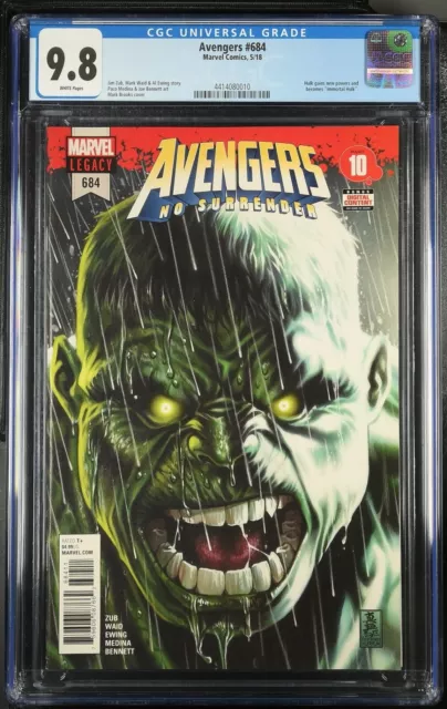 CGC 9.8 Avengers 684 First Appearance Immortal Hulk. Classic Cover MUST HAVE KEY