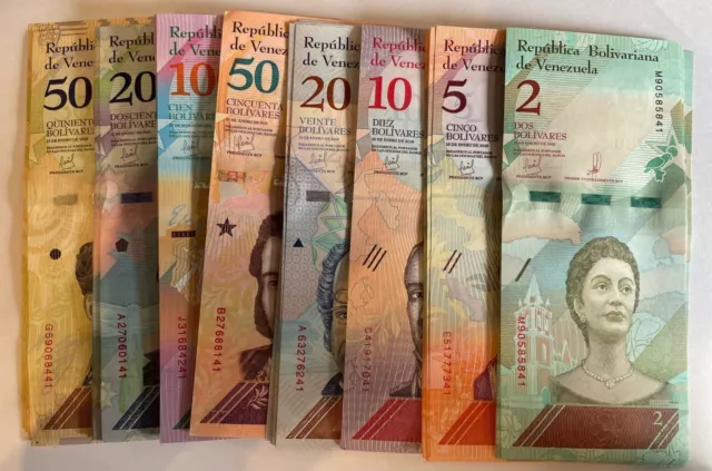 Venezuela 2 - 500 Bolivares UNC 2018 - 1 set ( 8 notes)