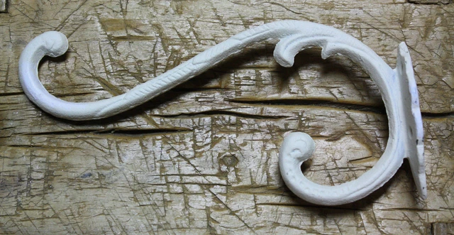 Cast Iron VICTORIAN Style Coat Hooks Hat PLANT Hook Rack Hall Tree GARDEN