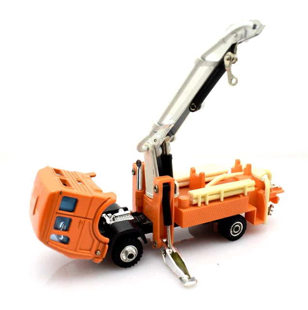 Camion Mini Power Shinsei Freightliner - Remorque Auto Transport - 1/53 - Bel état