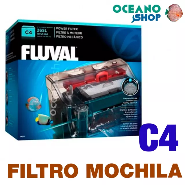Filtro MOCHILA Fluval C - C4 filtro acuario pecera tortuguera EXTERIOR CASCADA