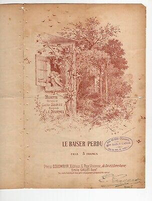 ALBERT PETIT PARTITION LES CERISES DE MEUDON CAMILLE SOUBISE DEN CAMP 1893 CLÉO 