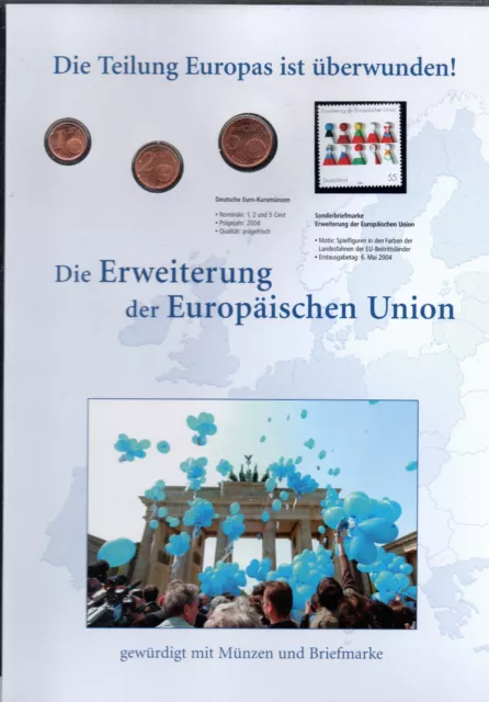 Bund 2004:  Numisblatt 2004 Erweiterung der EU   (H000)