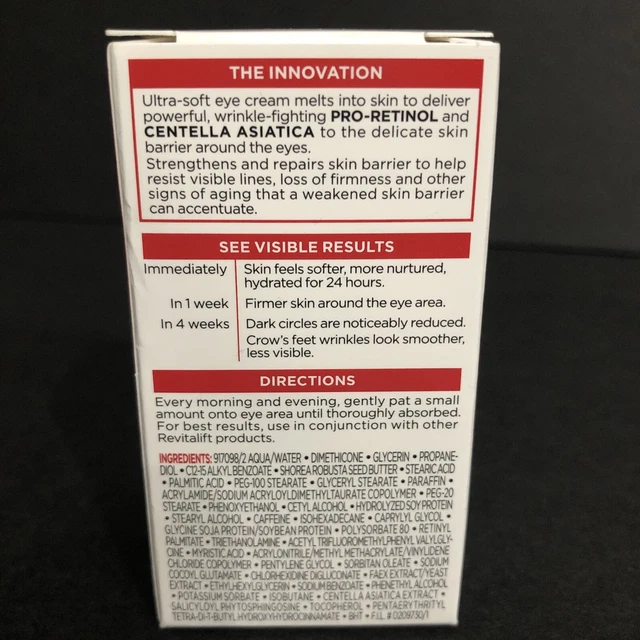 L'Oréal Paris Revitalift Anti Wrinkle Firming Eye Cream - 0.5oz 2