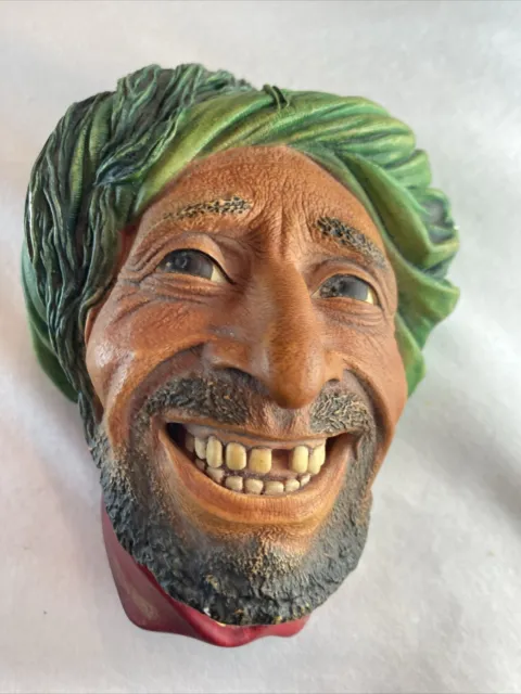 Vintage Bossons Head Chalkware Chalk Wall Art Hanging KURD 1963 Made in England