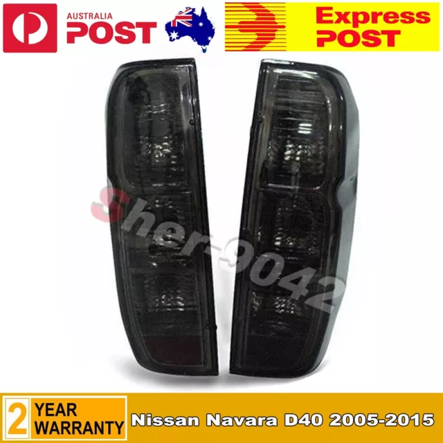 For Nissan Frontier Navara D40 2005-13 Tail Light Rear Lamp Black Smoke Lens