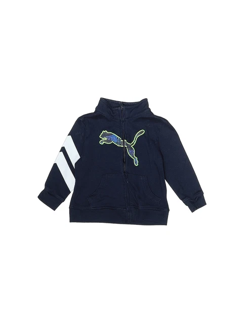 Puma Boys Blue Zip Up Hoodie 3-6 Months