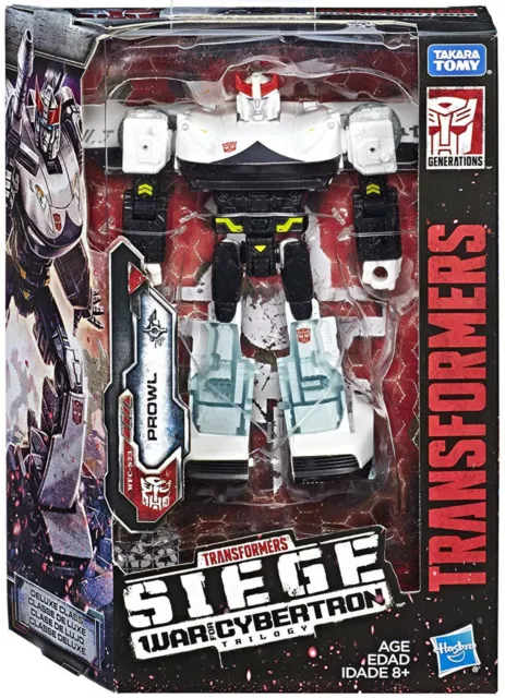 Transformers ~ PROWL ACTION FIGURE ~ Deluxe Class ~ Siege: War For Cybertron WFC