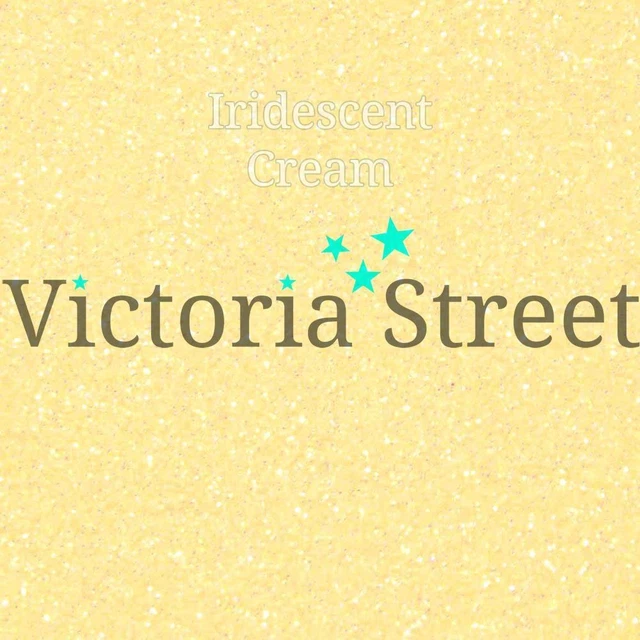 Victoria Street Glitter - Iridescent Cream - Fine 0.008" / 0.2mm (Lemon Ivory)