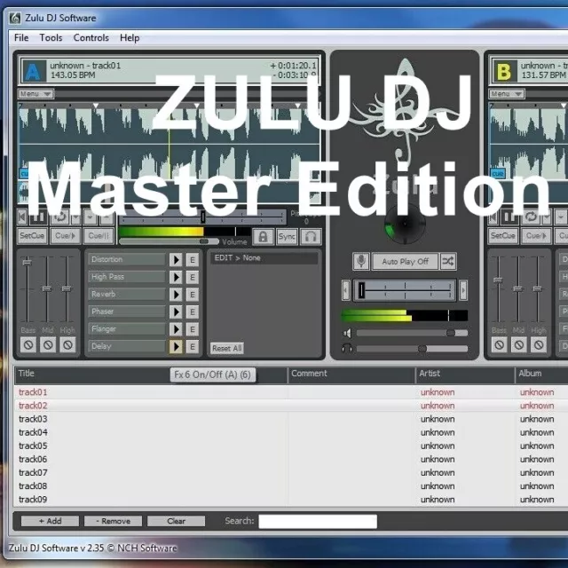 ZULU DJ Master Edition Windows 11, 10 PC Virtual Controller Unterstützung Mixing