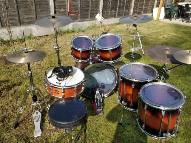 Yamaha Recording Custom DRUMS ONLY -4 toms, Kick, Freebies. See Des For Full Kit