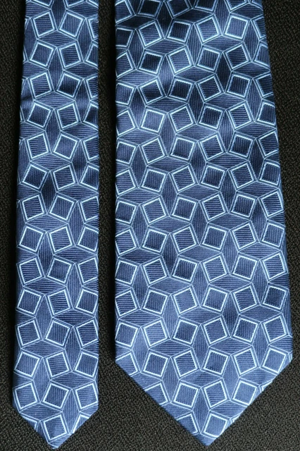 Cravatta blu navy in seta da 6 cm con motivo a pois | Disponibile