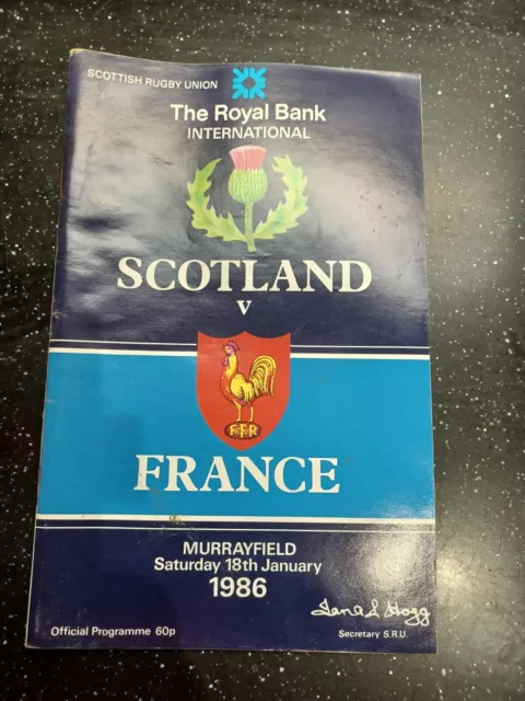 6 Scotland Rugby Union Programmes