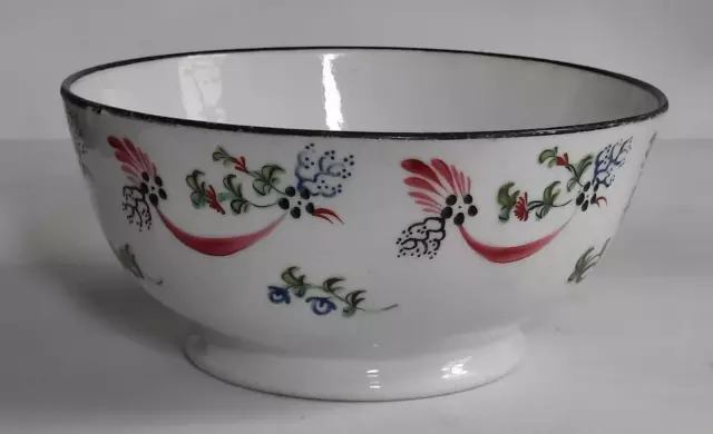 Rare Georgian New Hall 'Pattern 1493'  Porcelain Slop Bowl  - Makers Mark  1782+