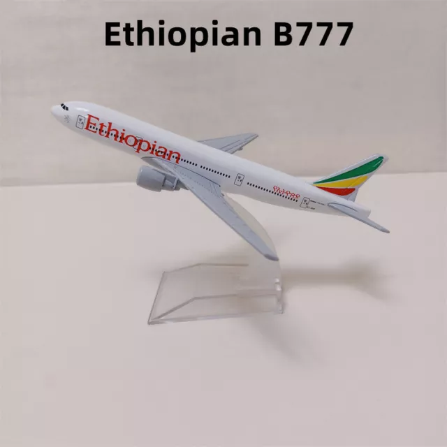 Avion de ligne miniature Maquette Boeing 777 Conception Réaliste 1/400
