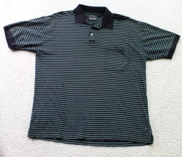 BD Baggies Original Striped Vintage Polo MEDIUM Men's Multicolor Short Sleeve