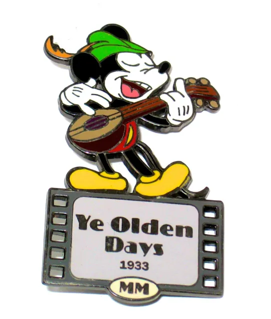 LE 100 Disney Auction Pin ✿ Mickey Film Role Classic Cartoon Ye Olden Days 1933