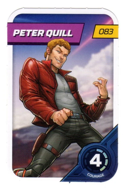 Carte MARVEL Leclerc 2023 Défie tes Héros #083 - 83 PETER QUILL