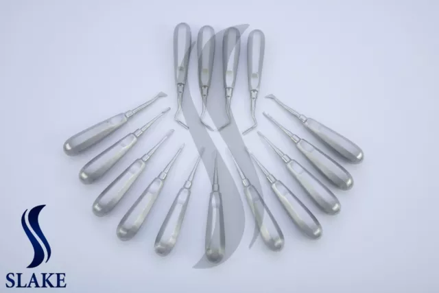 15 Dental Elevators Extraction Surgical Instruments NEW 2