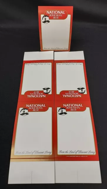 Lot Of 3 National Bohemian Beer Mr. Boh Table Tents - New Old Stock