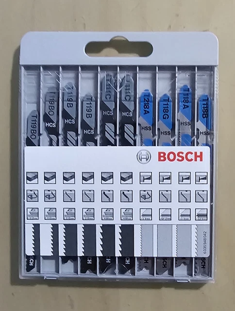 Lot De 10 Lames De Scie Sauteuse Bosch - Réf 524110 - Neuves