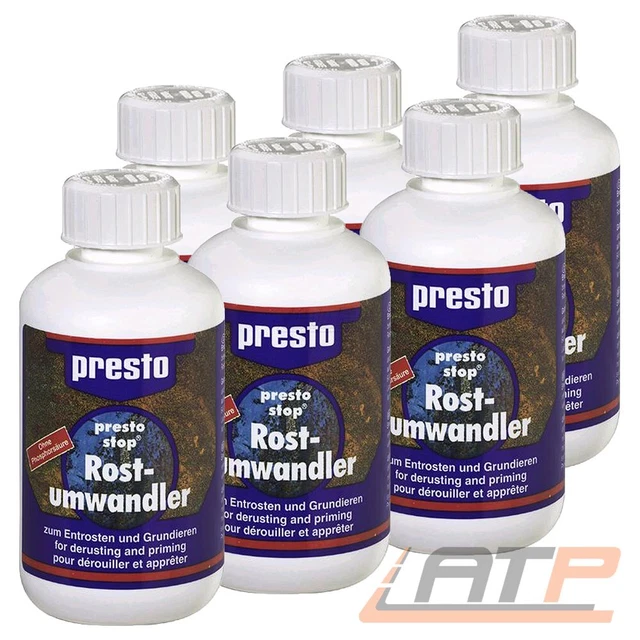 6x 250ml STOP CONVERTITORE RUMORE ANTIRUGGINE CONVERTITORE RUGGINE CORROSIONE 603086 31694886