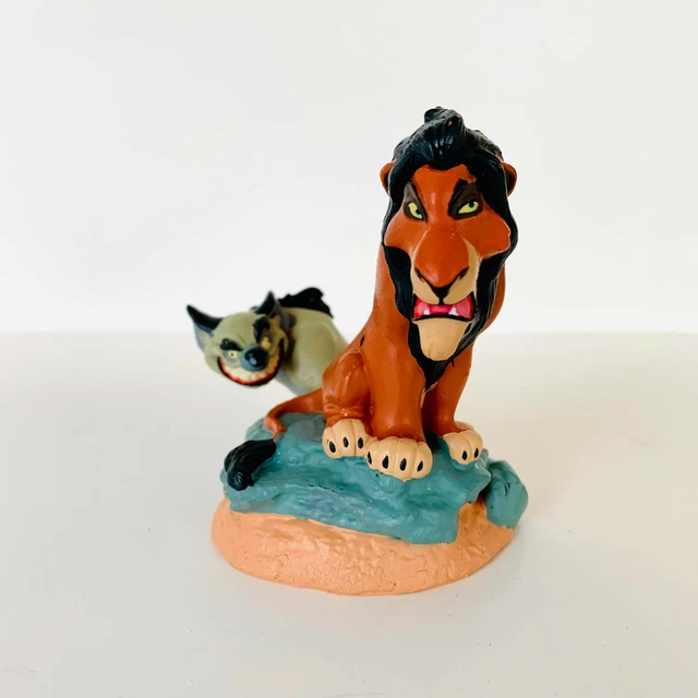 VINTAGE DISNEY STORE Lil Classics Lion King Scar And Hyena PVC Topper