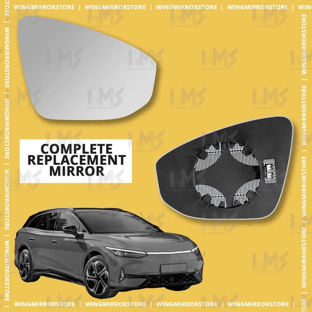 Left Side Convex Heated Door Mirror Glass – Iveco Daily 2015-2024 – Manual/Power Fold – Clip-On