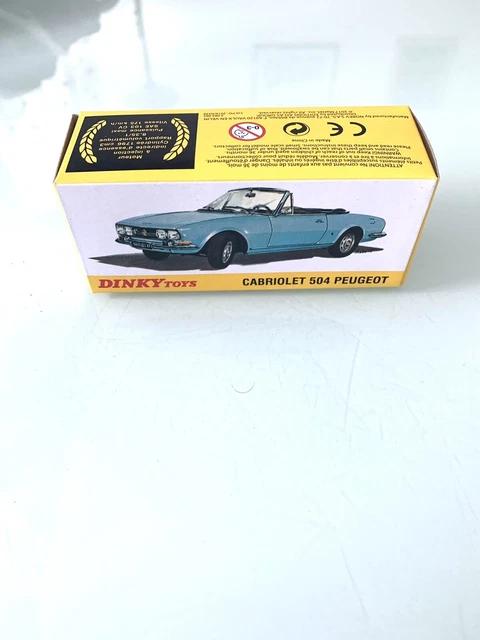 Dinky Toys Atlas Boîte Cabriolet 504 Peugeot