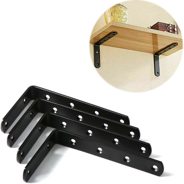 Cast Iron Angle Shelf 2PCS/Set Wall Mounted Bracket Heavy Duty L-Shaped Supports