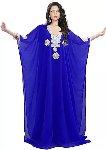 Dubai Moroccan Beach Kaftan Farasha Modern Islamic Abaya Floor Length Dress 002