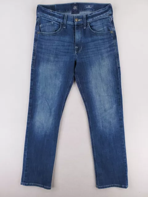 Rock Republic Jeans Mens 32x32 Regular Straight Pants Stretch Denim Medium Wash