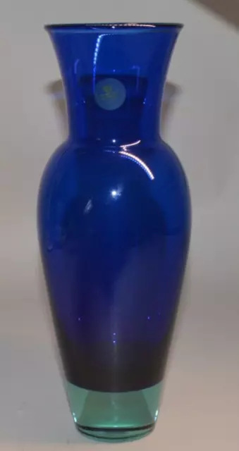 Royal Copenhagen Vase aus blauem Glas 1.Wahl