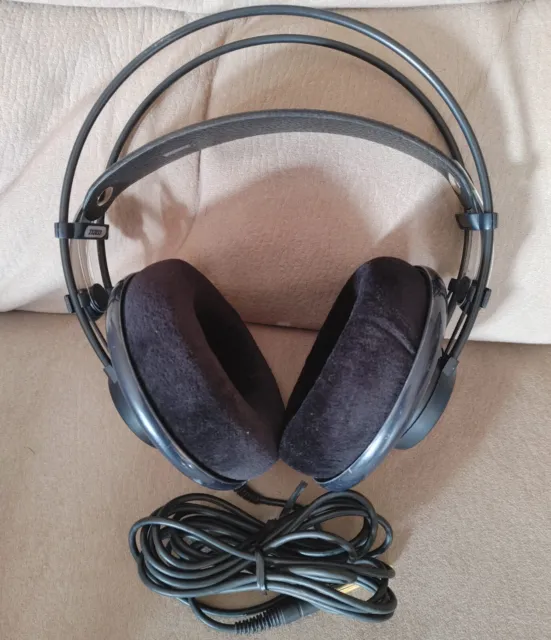 AKG K702  Headphones Open Still with plastics TESTED with SUB BASS mod  (k712) 2