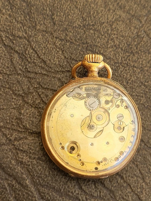 Clé Ancienne Pour Montre à Gousset - En Or 18 Carats, Couleur Jaune, Pièce D'occasion