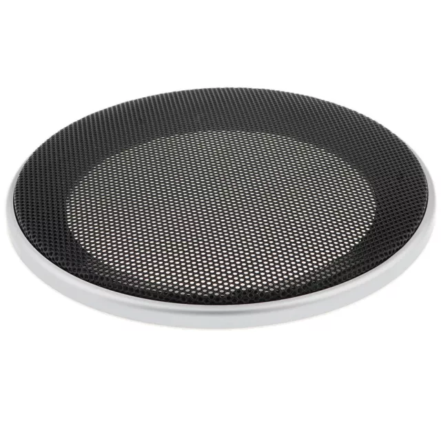 Round Speaker Grill Cover Car Auto Speaker Mesh Sub Woofer Subwoofer Silver 6in